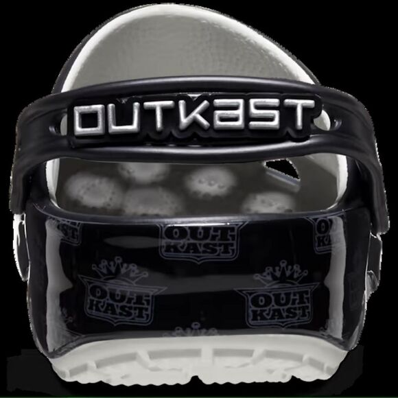 NEW NWT Crocs x Outkast Classic Clog Clogs Black & Silver Size Womens 10 Mens 8 - Picture 5 of 12